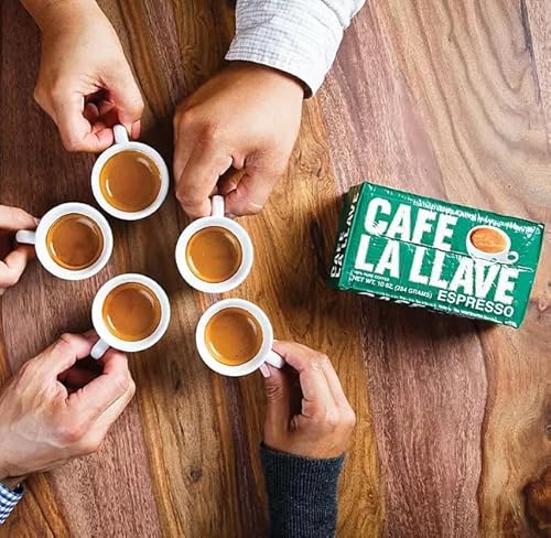 Café La Llave Espresso, Dark Roast, Fine Grind, 4-10 Ounce Bricks #TOP3
