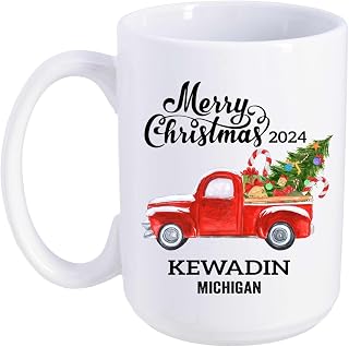 Kewadin Mug Kewadin Gifts Travel Souvenir Christmas Coffee Mug 15oz White