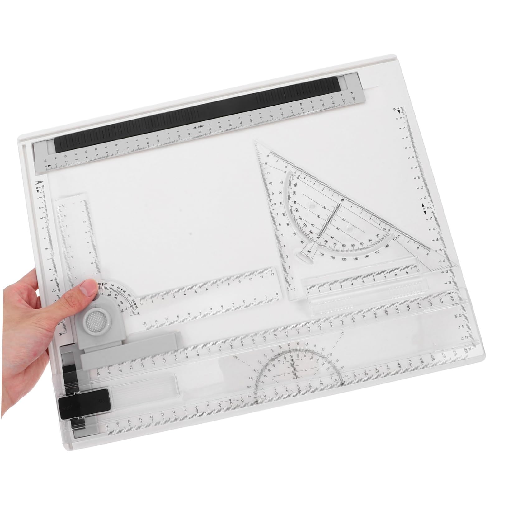 Tavola Disegno A4 Portatile per Architettura, Set 1 Pezzo | Scalette Precise e Righelli Inclusi, Uso Viaggio e Outdoor, Leggero, Facile da Pulire
