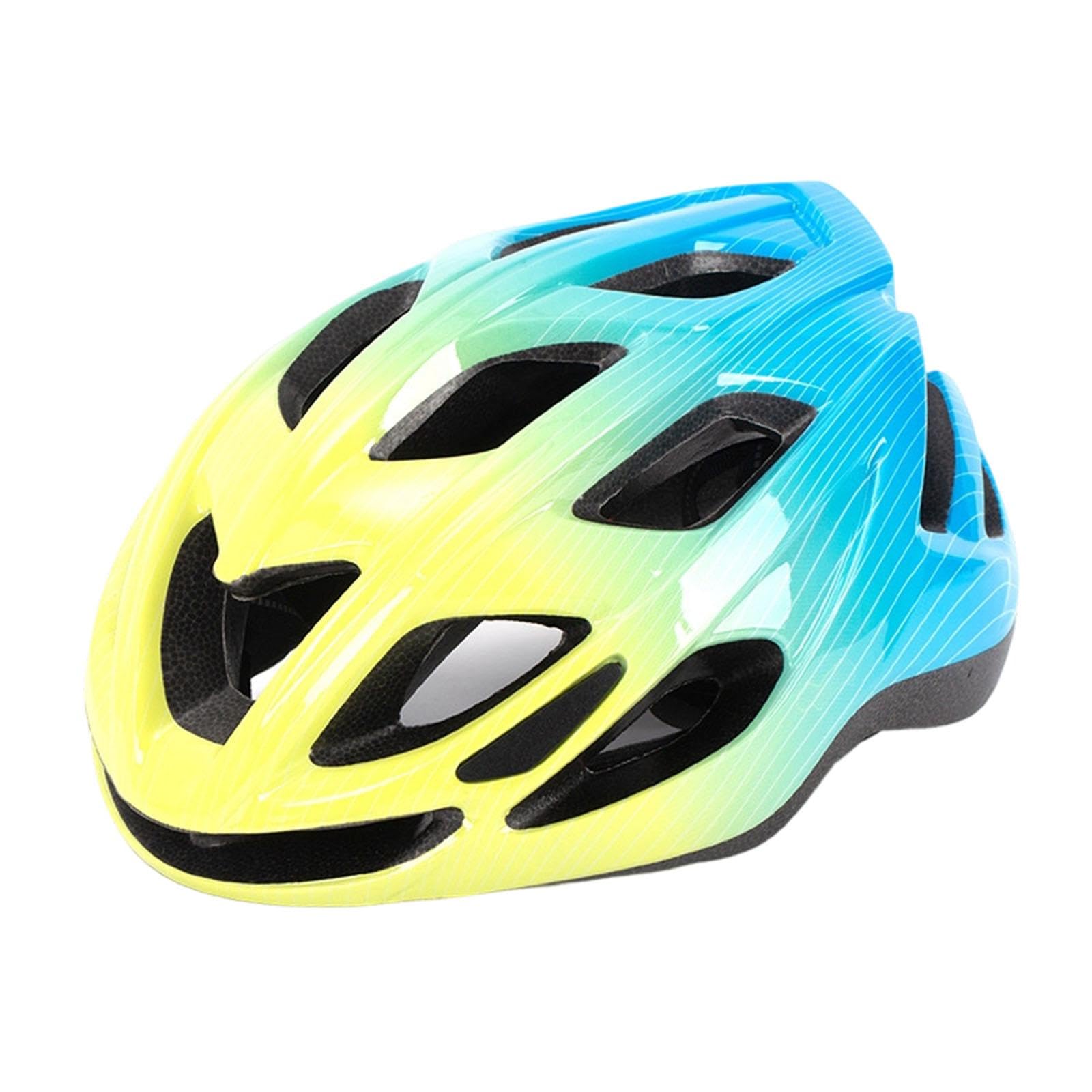 Kid Bike Helmet Protection Cycling Helmet for Mountain Road Riding Bicycling Yellow Blue-image-46