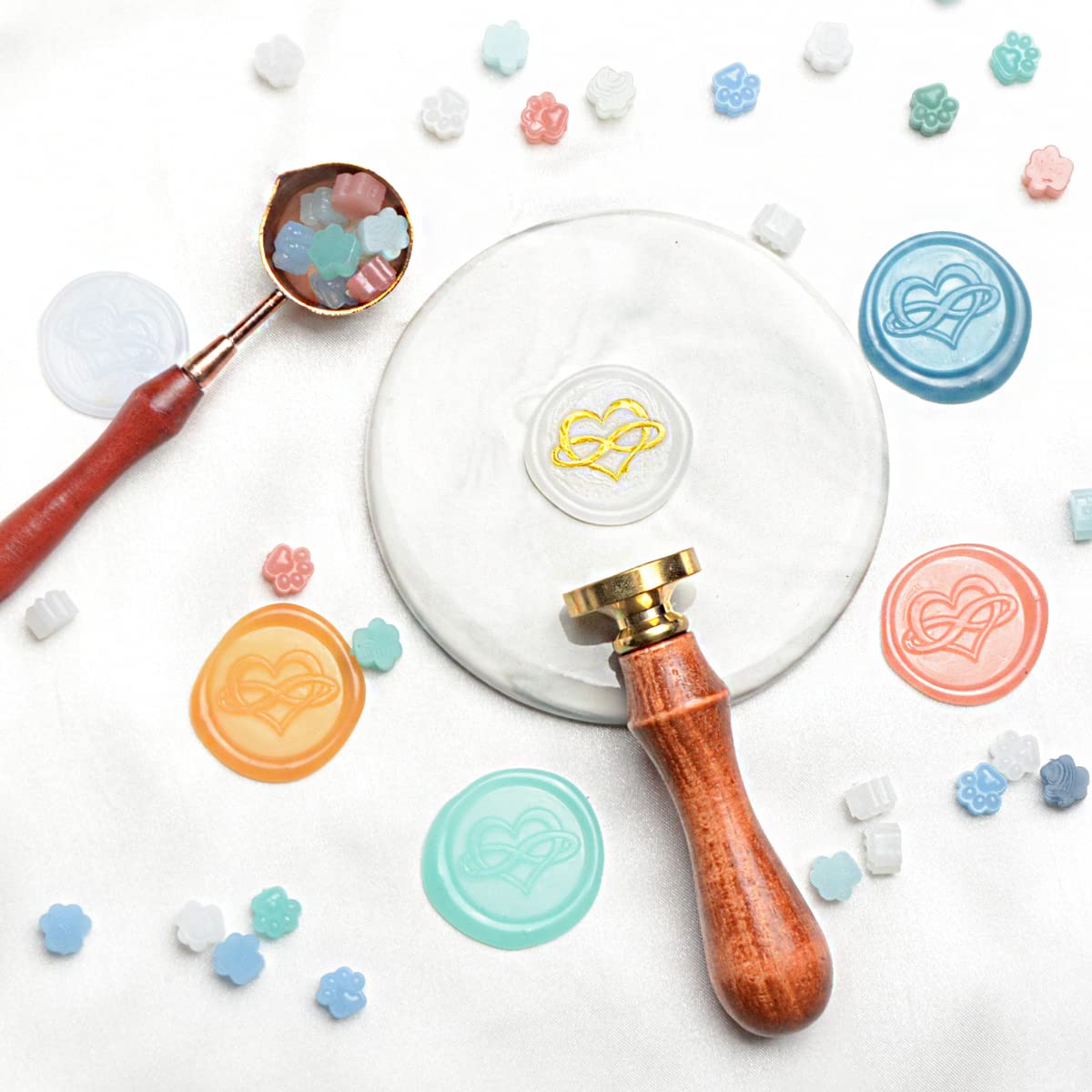 Aazon.co: Infinity Love Heart Seal Wax Stap,Great For Invitations,Snail Ails, Wine Packages