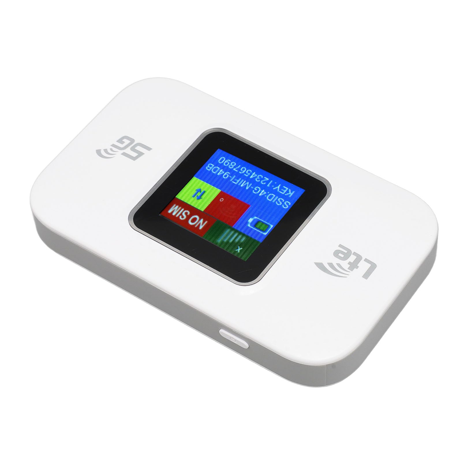Modem WiFi 4G LTE 300 Mbps con Schermo a Colori per Hotspot Portatile, Connessione Veloce per 10 Dispositivi per Smart Working, Viaggi di Gruppo, Uso Esterno