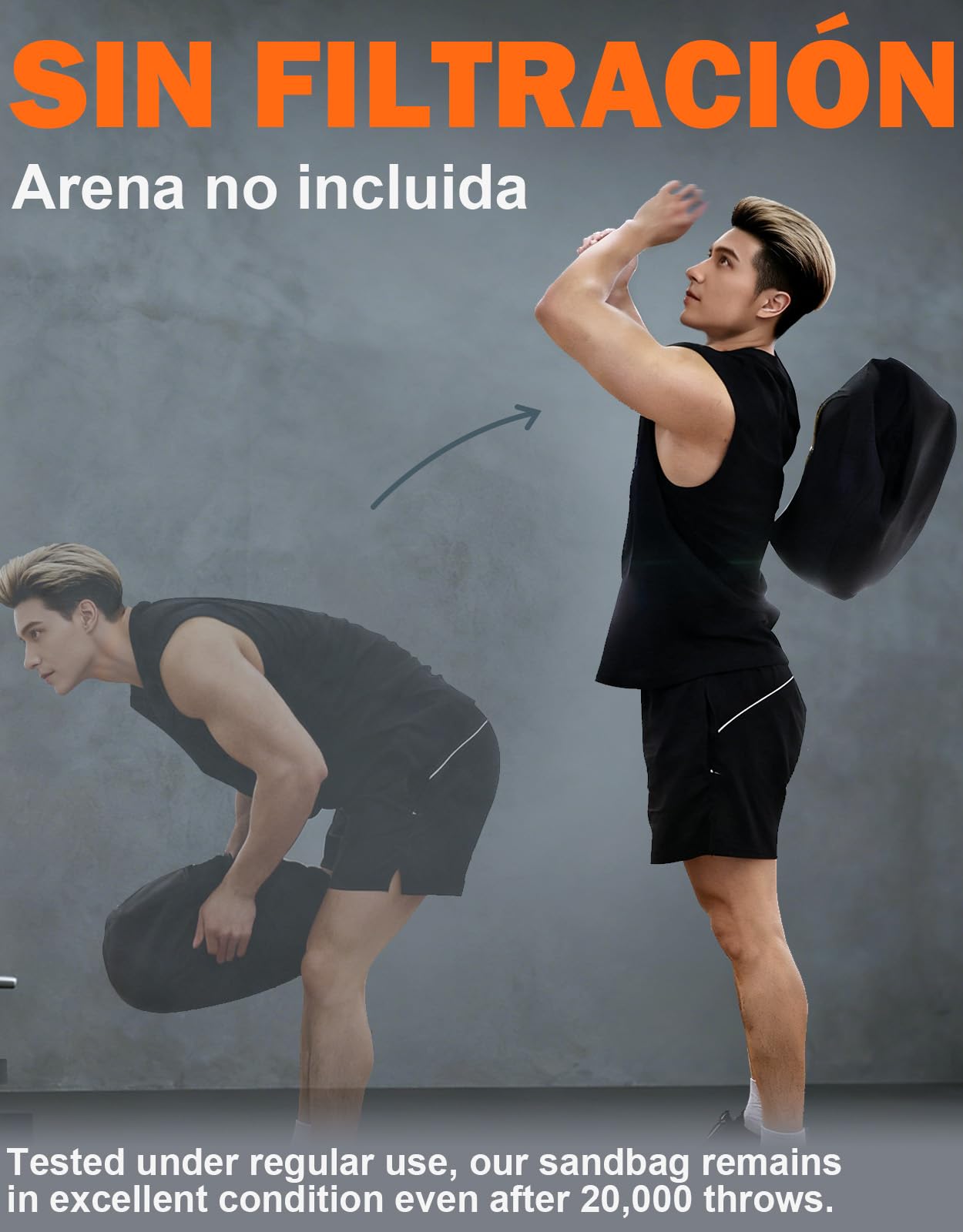Fitarc Bolsa de arena para entrenamiento, bolsas de arena para entrenamiento con pesas, sacos de arena para entrenamiento con pesas, bolsa de arena redonda, entrenamiento cruzado y ejercicio, arena no