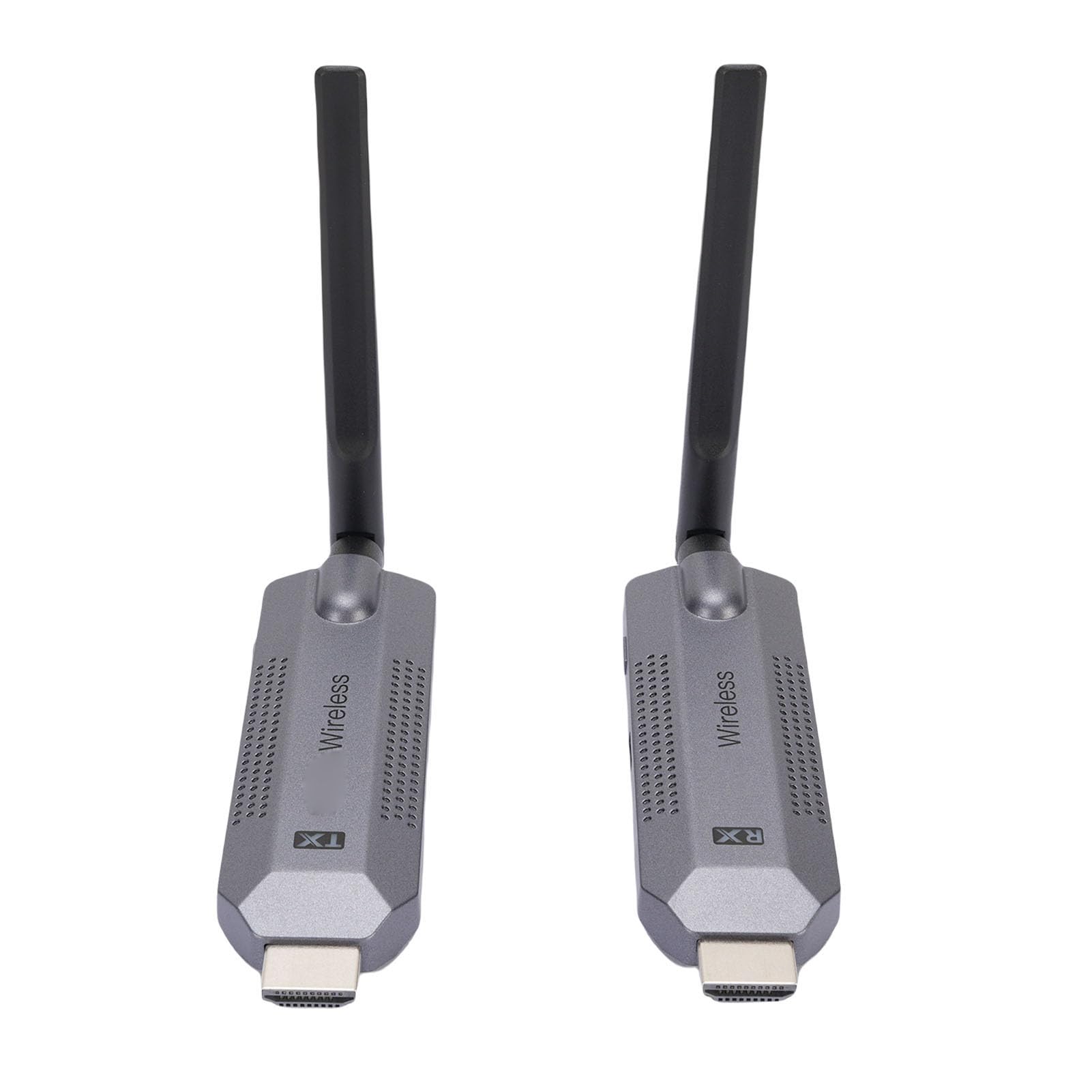Aramox Transmisor y Receptor de Interfaz Multimedia HD Inalámbrico ABS Más PC Extensor HD Inalámbrico 1080P 60 Hz Alcance de 100 M Baja Latencia para Sala de Conferencias Oficina TV Computadora