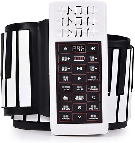 Digital-Pianos Klaviertastatur Klaviertastatur Mit Tasten Midi-programmierbares Elektronisches Musikinstrument Falthandrolle  Elektronisches Klavier  Silikontaste