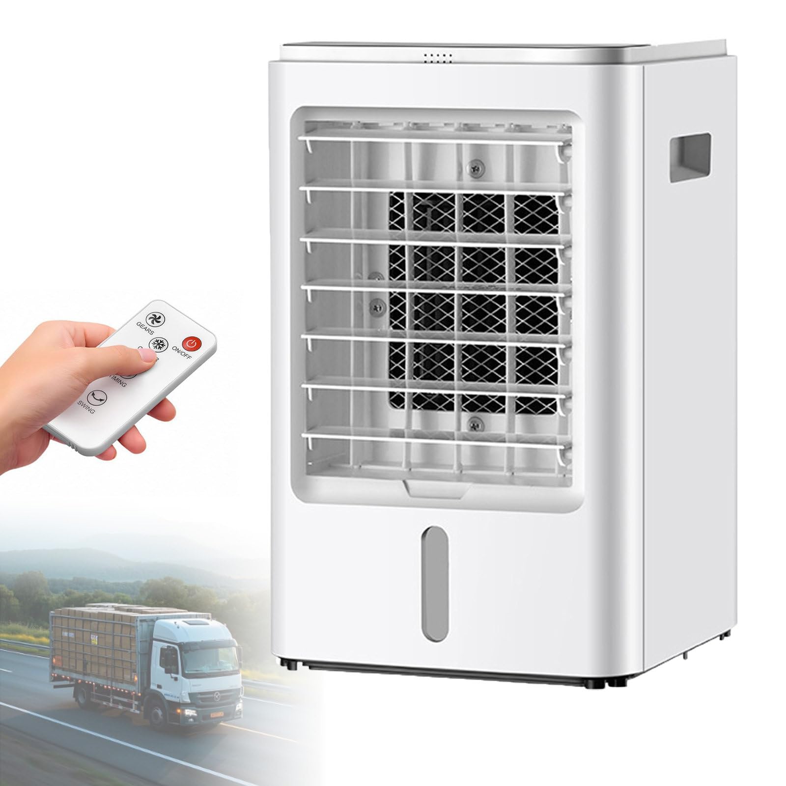NYANS Portable Air Conditioners, Car Air Conditioner, 4-in-1 Air Cooler Humidifier, Cooling Fan AC Unit for Car, RV, and Camping 12V