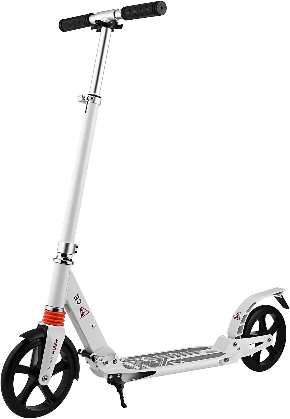 Flаѕh Dеаlѕ - 60% оƒƒ Hosmat Adult/Kids Kick Scooter, Folding Scooter with Front/Rear Brake, 200MM PU Wheels and Height Adjustment - 220lb Capacity