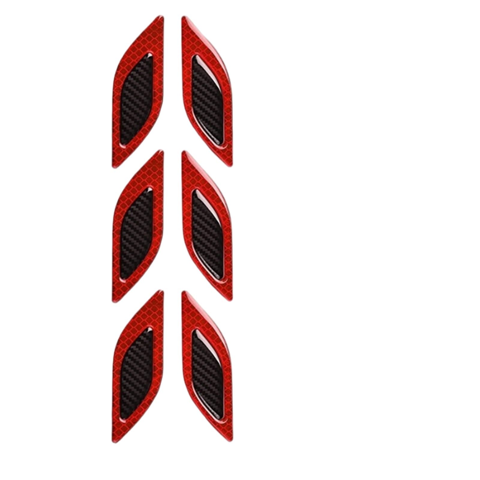 PYTAGHS Car side wing trim Car Side Vent Air Flow Fender Fake Vent Sticker Intake Auto Simulation Vents Styling(Reflective Sticker B)