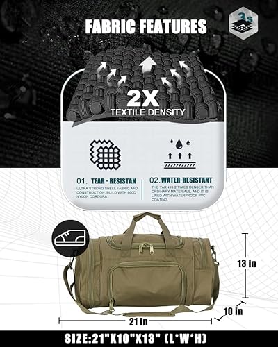 Wolfwarriorx Gym Bag For Men Tactical Duffle Bag Military Travel Work Out Bags #TOP1