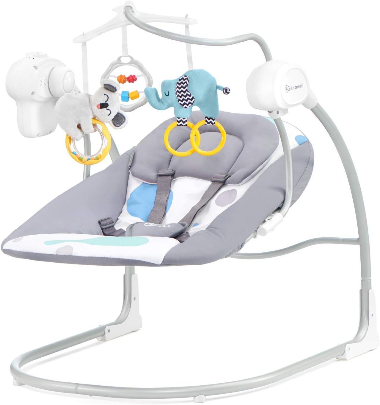 Kinderkraft Minky Baby Swing (Mint),Grey