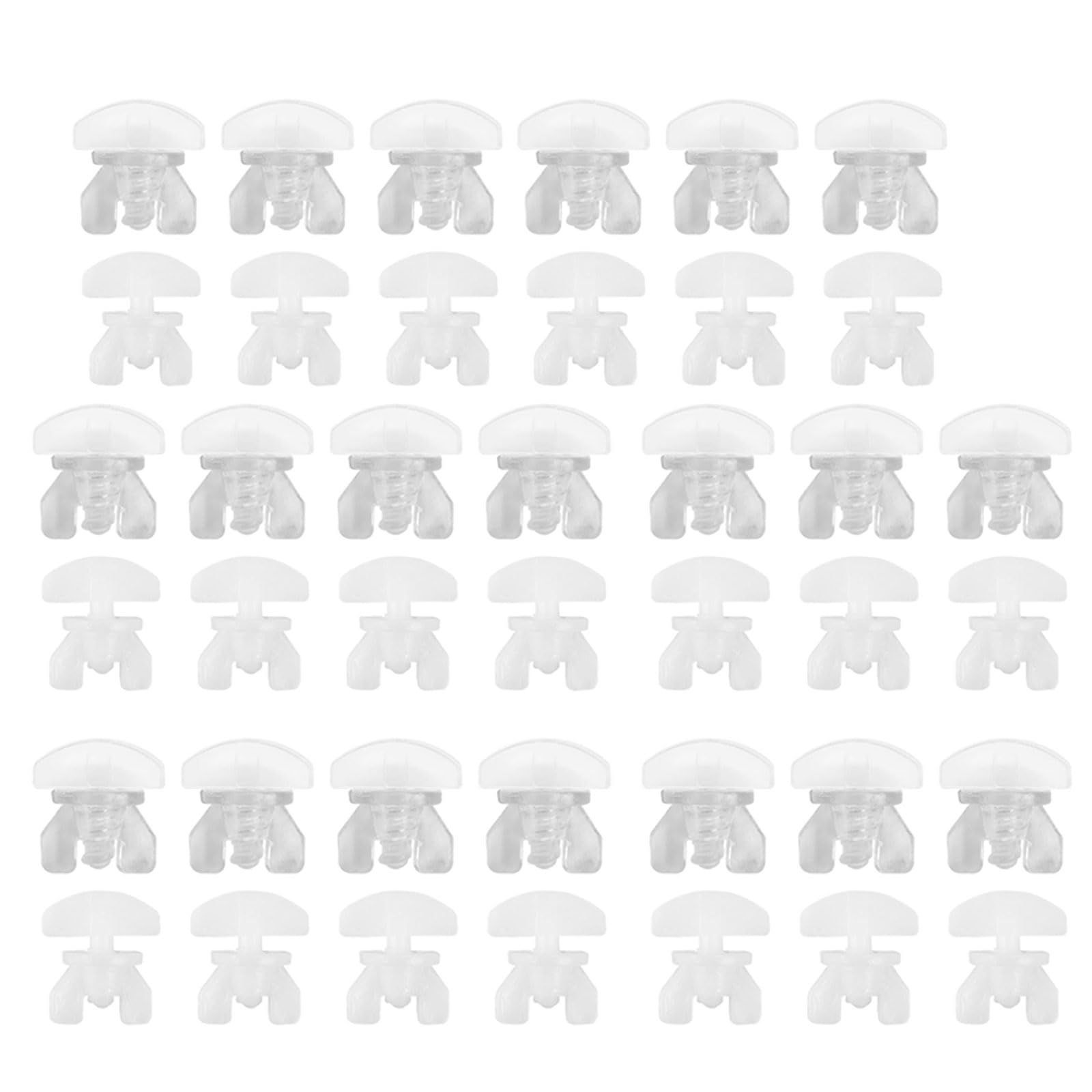 40Pcs Curtain Track Stoppers Fasteners Drapery Rails Sliding Gliders Fasteners Easy Installation Sliding Track Accessories