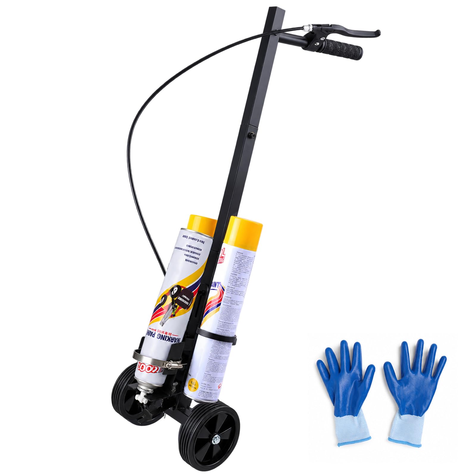 Marking Paint Wand,Striping Line Painting Wand,Parking Lot Striping Marking Machine,Paint Sprayer Wand for Ground Stripe,Additional space for accommodating 2 bottles of spare paint(T-Tip Nozzle)