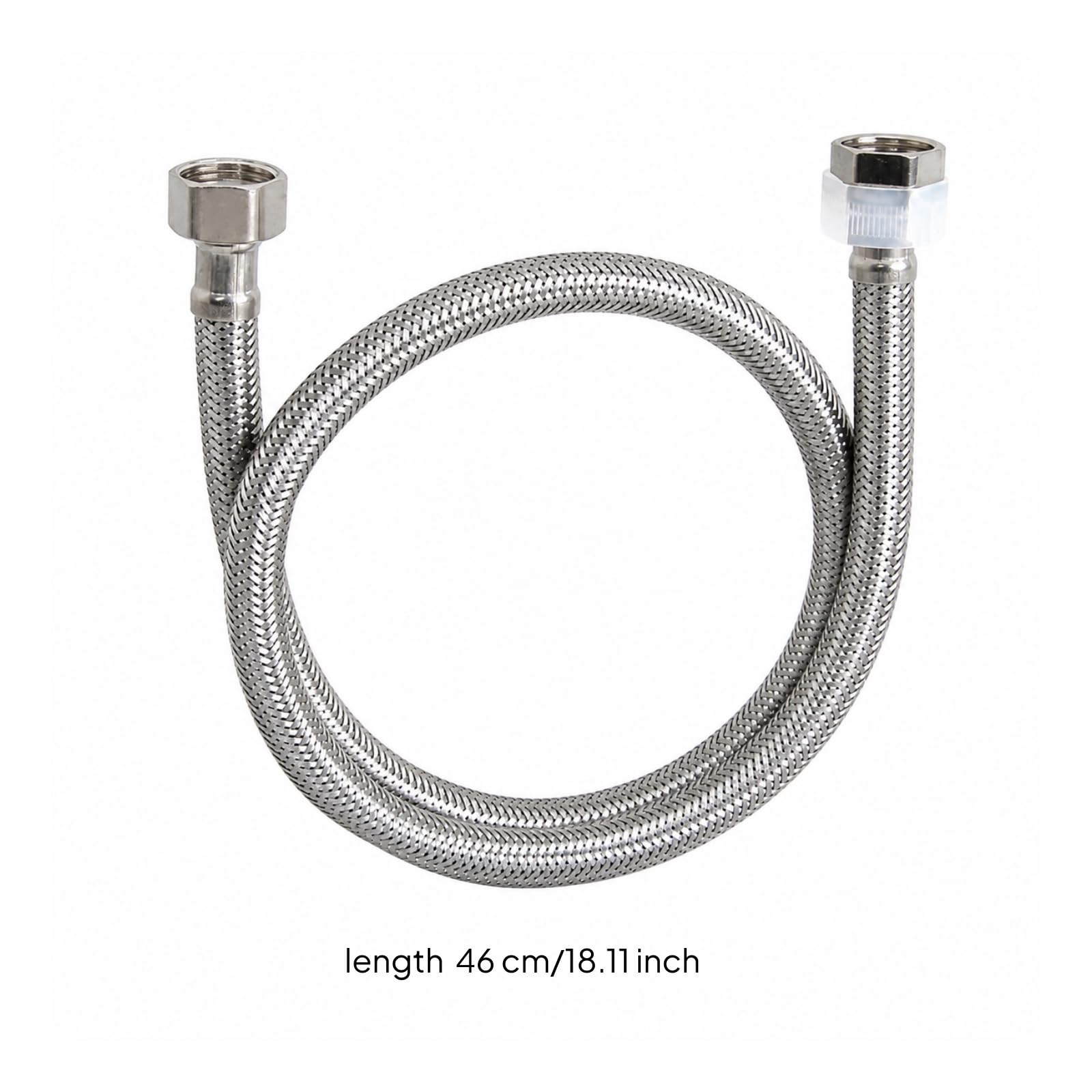 Tubo Flessibile in Acciaio Inox Antiruggine, Resistente, Rubinetteria, per Lavatesta, Barberia,