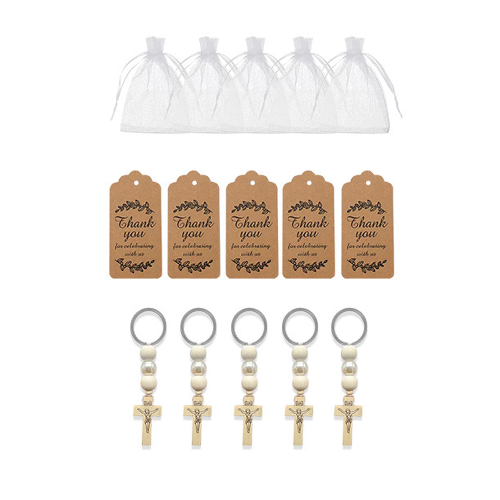 Tsophreniq Sentimental Faith Crosses Keychain Gift Suitable for Baptisms Celebration Religious Souvenir and Daily Use Ornament Backpack Accessory