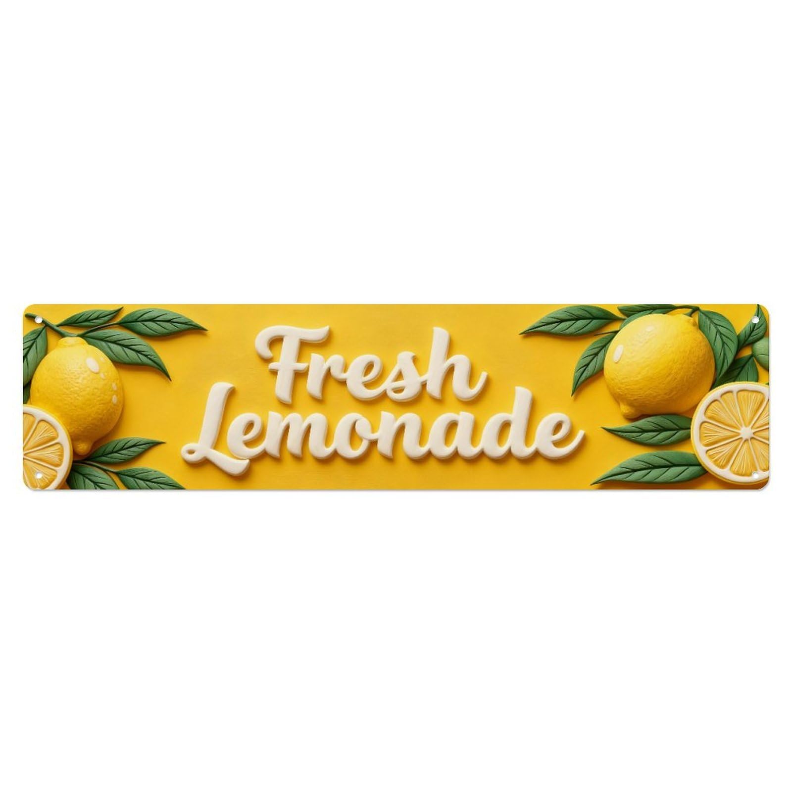 Fresh Lemonade Pattern Design Metal Tin Sign Plaque