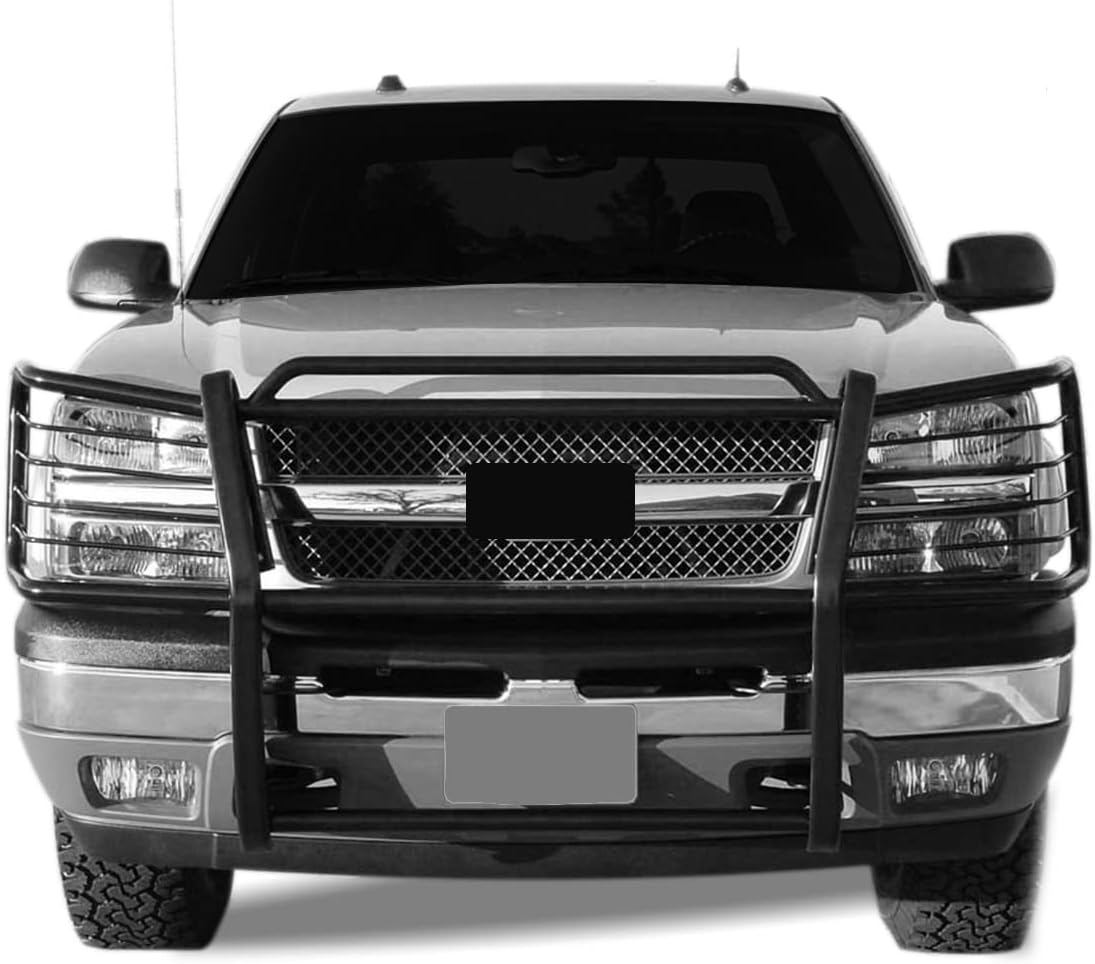 Black Horse Grille brush Bumper Guard Modular Black Compatible with 1992-1994 K5 Blazer/S15 Jimmy|1995-1998 Silverado|1999 Suburban 1500|1995-1999 Tahoe|1988-1998 Sierra 1500|1992-1999 Yukon-17GJ23MA