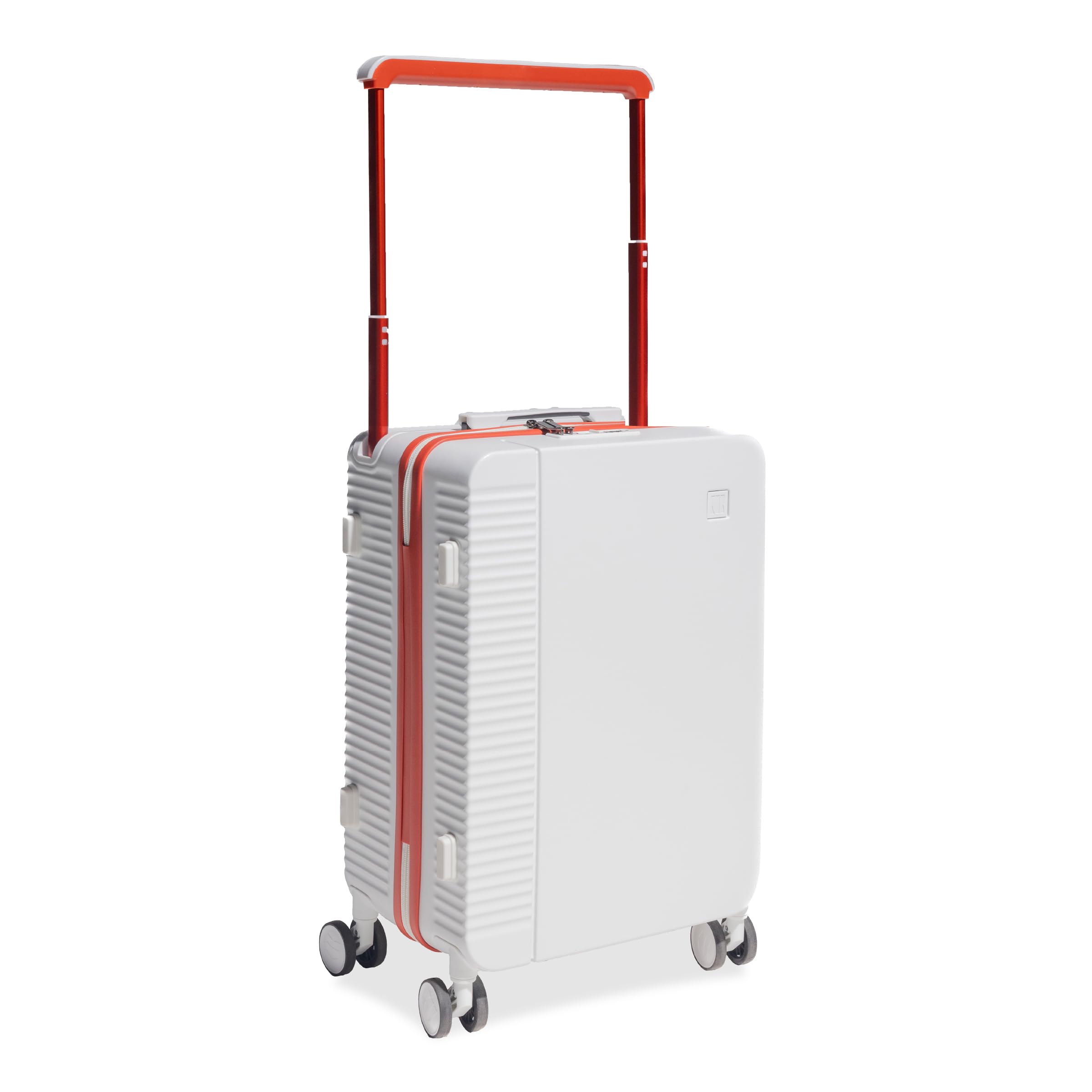 ICON - Signature Polycarbonate (PC) Hard-Sided Check in Suitcase, 65 CMS, 28 Inch, 65 litres | Ultra Lightweight & Durable | 8 Spinner Wheels | TSA Lock | Check in - Medium | White
