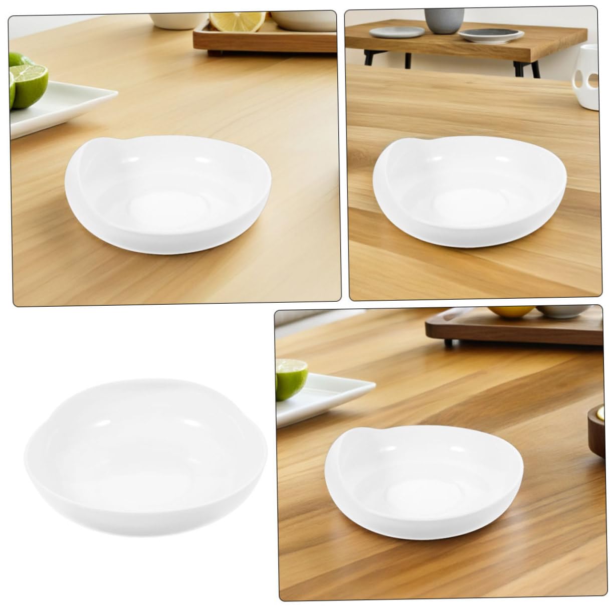 CALLARON Plato Redondo Antiderrames con Base de Ventosa para Personas Discapacitadas y Mayores, Diseño Ergonómico y Material de Silicona, Paquete de 2 Piezas para Alimentación