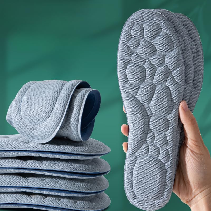 2 pares de plantillas unisex para masaje y soporte arco EU43-45