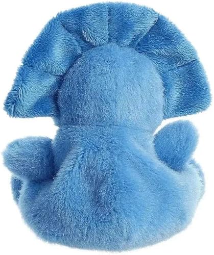 Miniatura 3 de AURORA, hangtag, 33616, Palm Pals Tank Triceratops Dinosaur, 5 pulgadas, juguete suave, azul