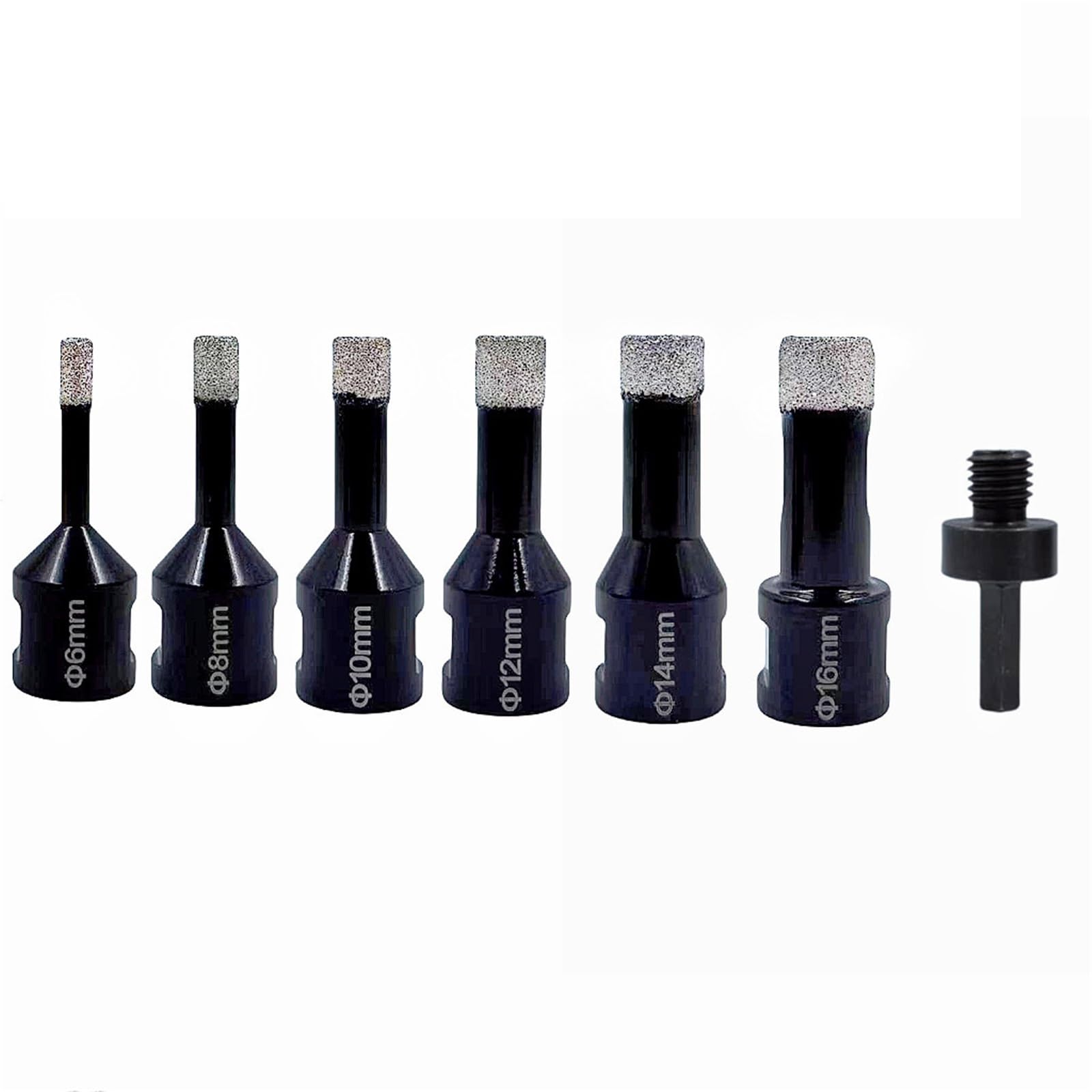 Forets diamantés M14 à sec carrelage granit perçage brasage sous vide - 8
