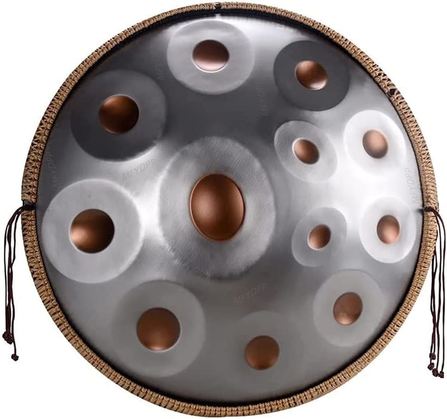 Handpan Drum Instrument In D Minor 12 Notes 22 Inches Steel Hand Pan Drums, With Handpan Bag, Drum Tripod, For Professional Audio Production