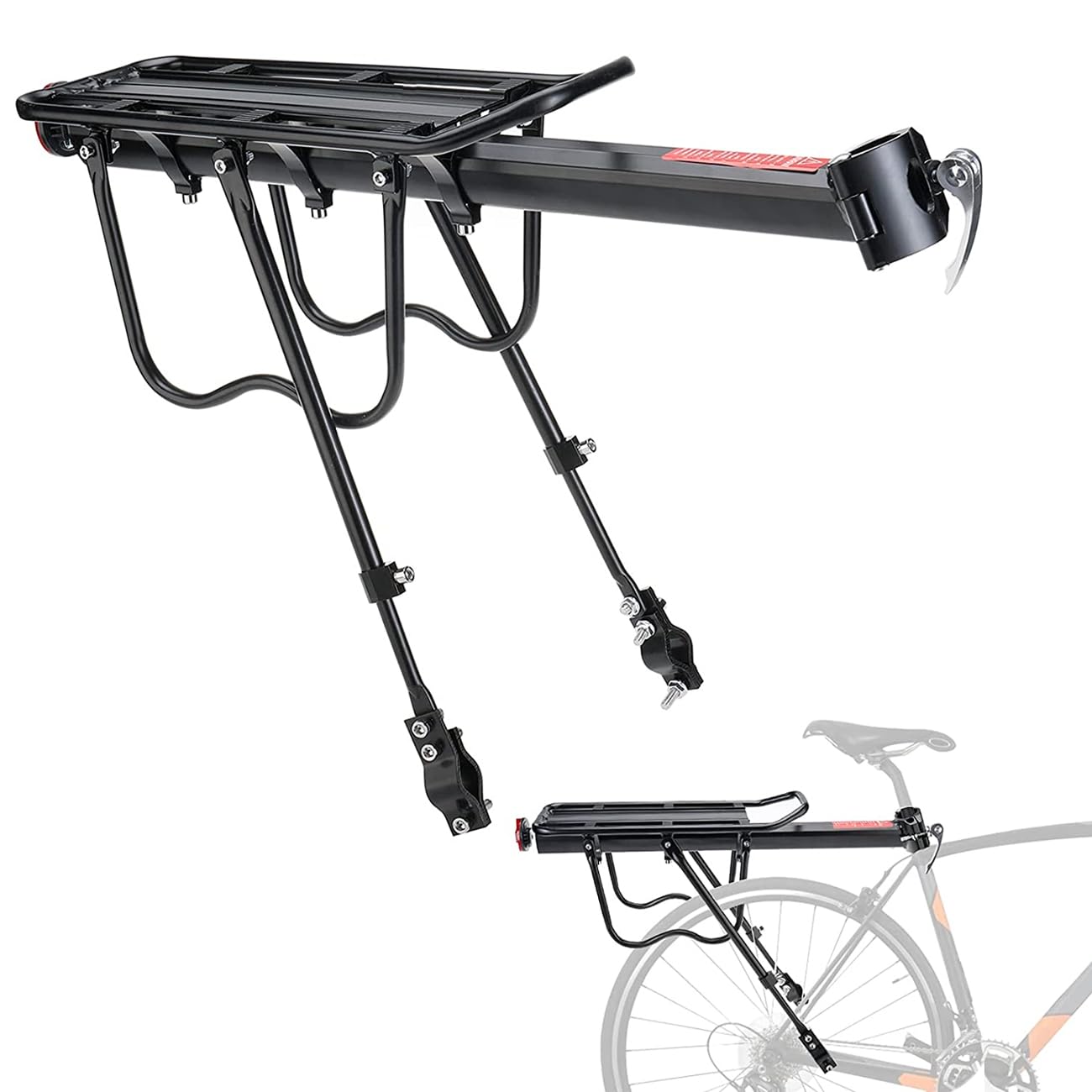 Alpen Bicycle Rear Rack, Cargo Bike Rack, 50KG Load Universal ...