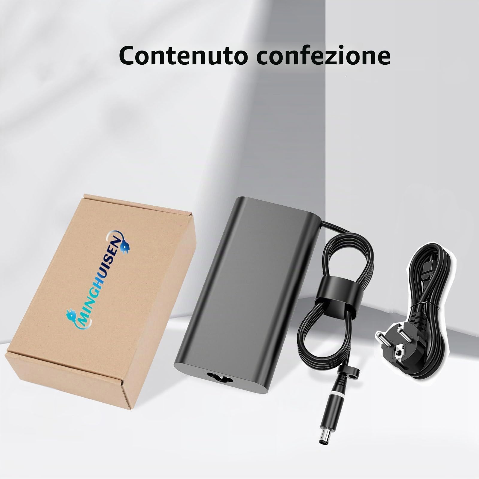 Alimentatore GaN AC per Notebook da 180W 19.5V 9.23A Compatibile con Dell Precision 7680 7670 7770 7780 7510 7520 7530 7540 7550 7560 G5 G7 15 17 7588 7790 7577 5587 3579 3779