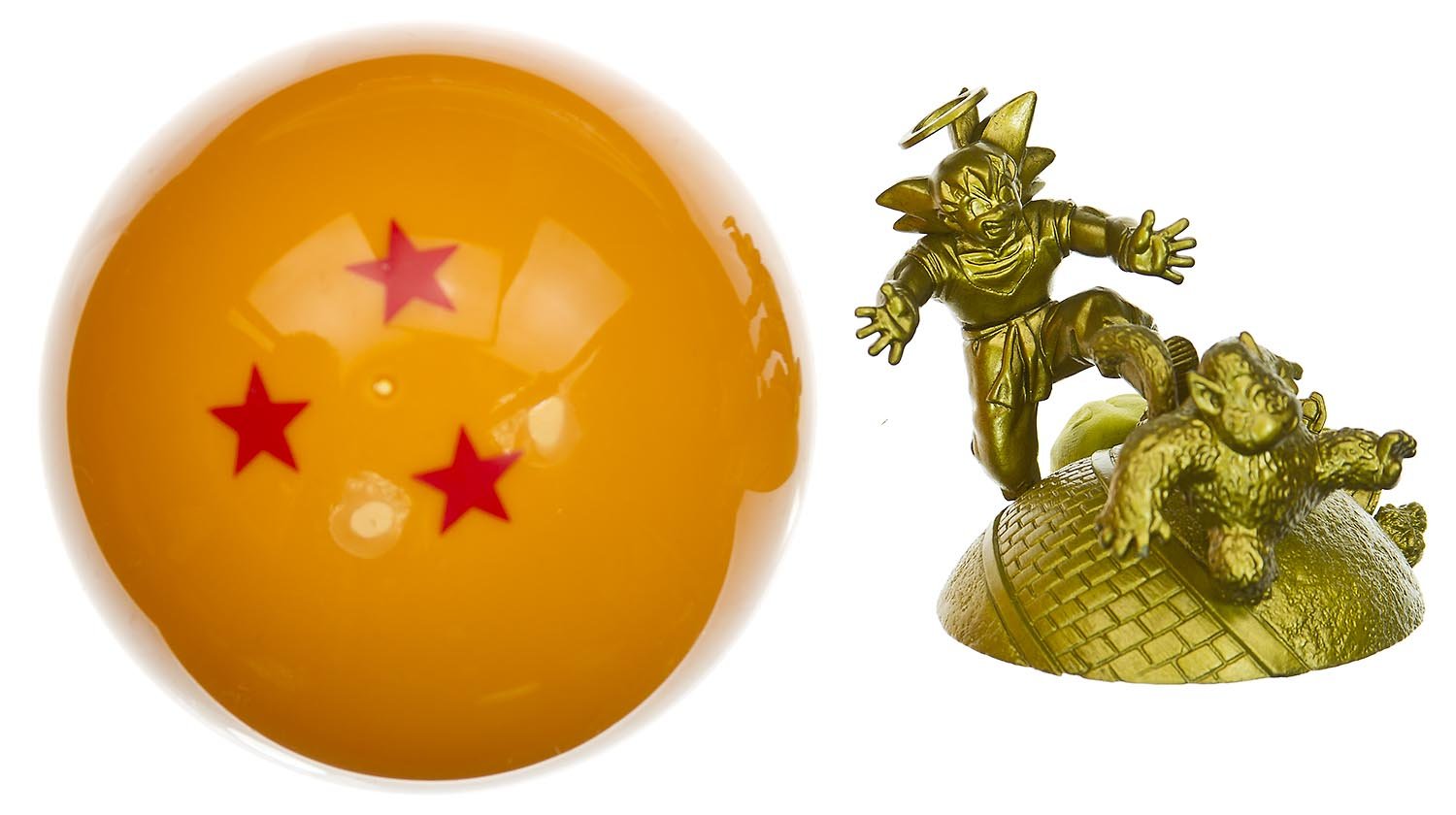 Goku & Oozaru (~2.25") w/ 3-Star Dragonball - Limited Edition Dragonball Z Capsule Neo: Saiyan Returns! Mini-Figure in a Dragonball Series (Japanese Import)