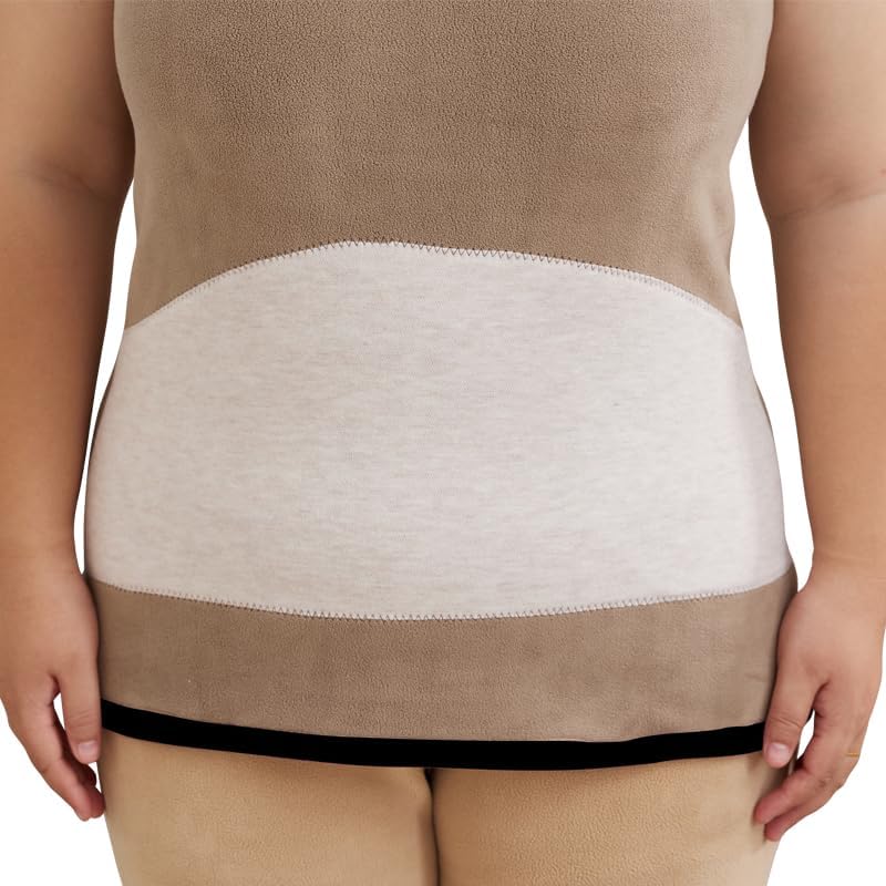 Women's Plus-Size Fleece Thermal Tank Top - Fits 40-100kg