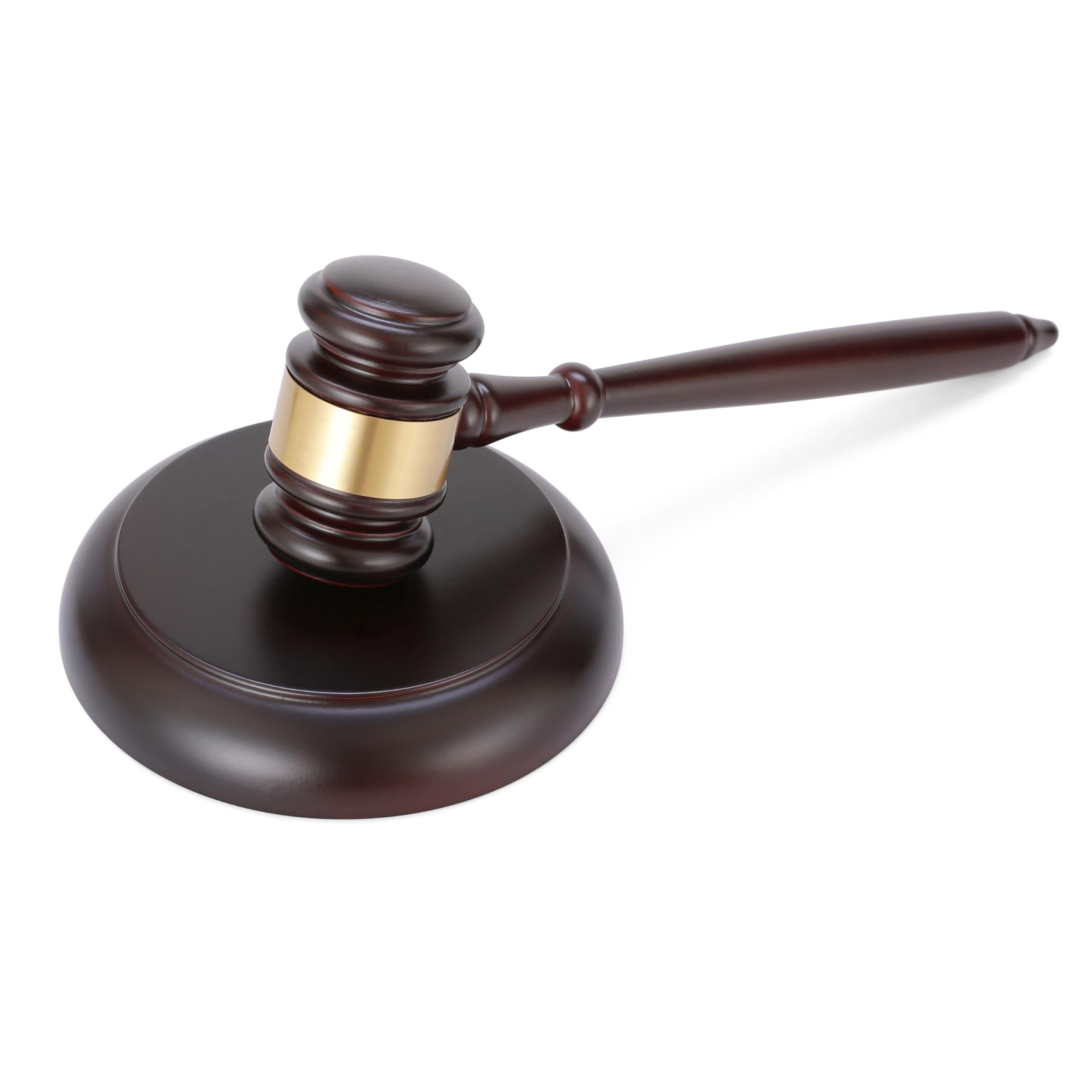 Apexstone Wooden Gavel and Block Set, Wooden Gavel and Sound Block Set for Lawyer Judge Auction Sale Gift
