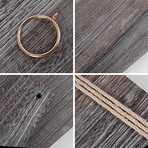 Rustic Shelf 2 Pcs Wooden Floating Shelves with String Rope Hanging Floating Shelves Rustic Distressed Wood Hanging Shelves Wood Wall Decor Swing Rope Floating Shelf with Hooks for Living Room (Large) - Cosy Home Interiors Rustic Shelf 2 Pcs Wooden Floating Shelves with String Rope Hanging Floating Shelves Rustic Distressed Wood Hanging Shelves Wood Wall Decor Swing Rope Floating Shelf with Hooks for Living Room (Large) - Image 7