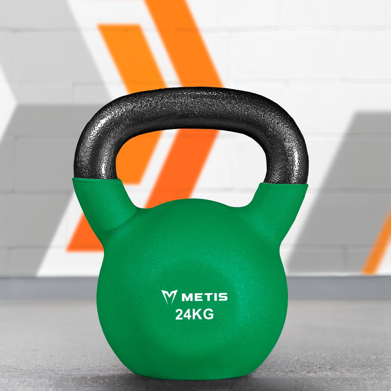 METIS Neoprenowe hantle Kettlebell [4-20 kg] | Sprzęt treningowy do treningu domowego i siłowni fitness – ciężkie hantle Kettlebell | Żeliwne hantle Kettlebell – tylko pojedyncze obciążniki, nie pełen zakres (kompletny zestaw)