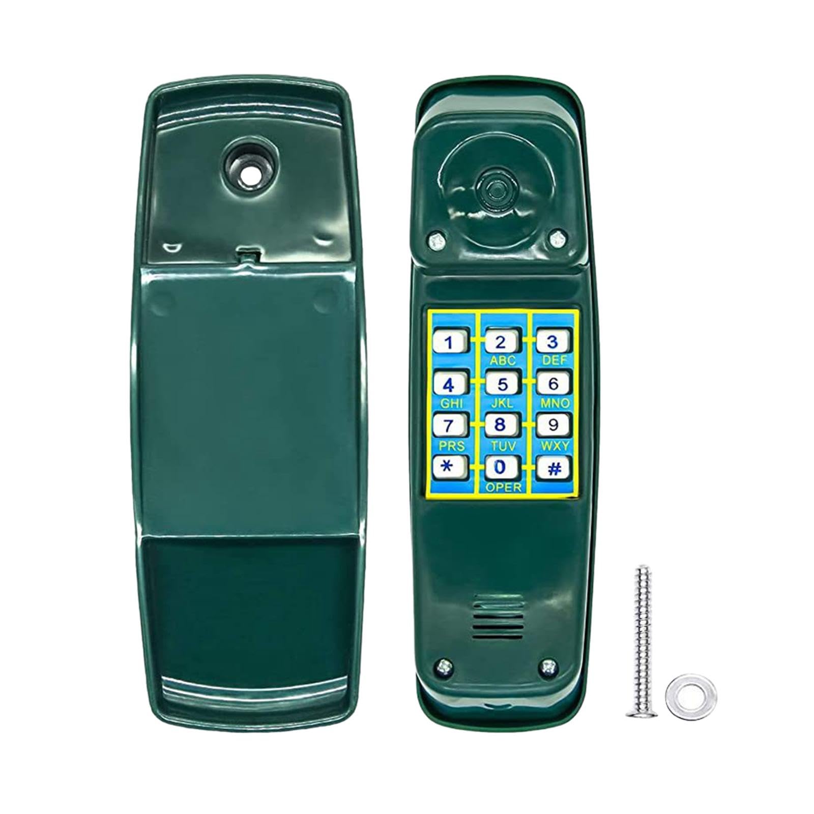 Fxzqgnh Playground Swing Set, Telephone, Play Equipment, Climbing Frame, Telephone for Children Aged 3 And Up, Green