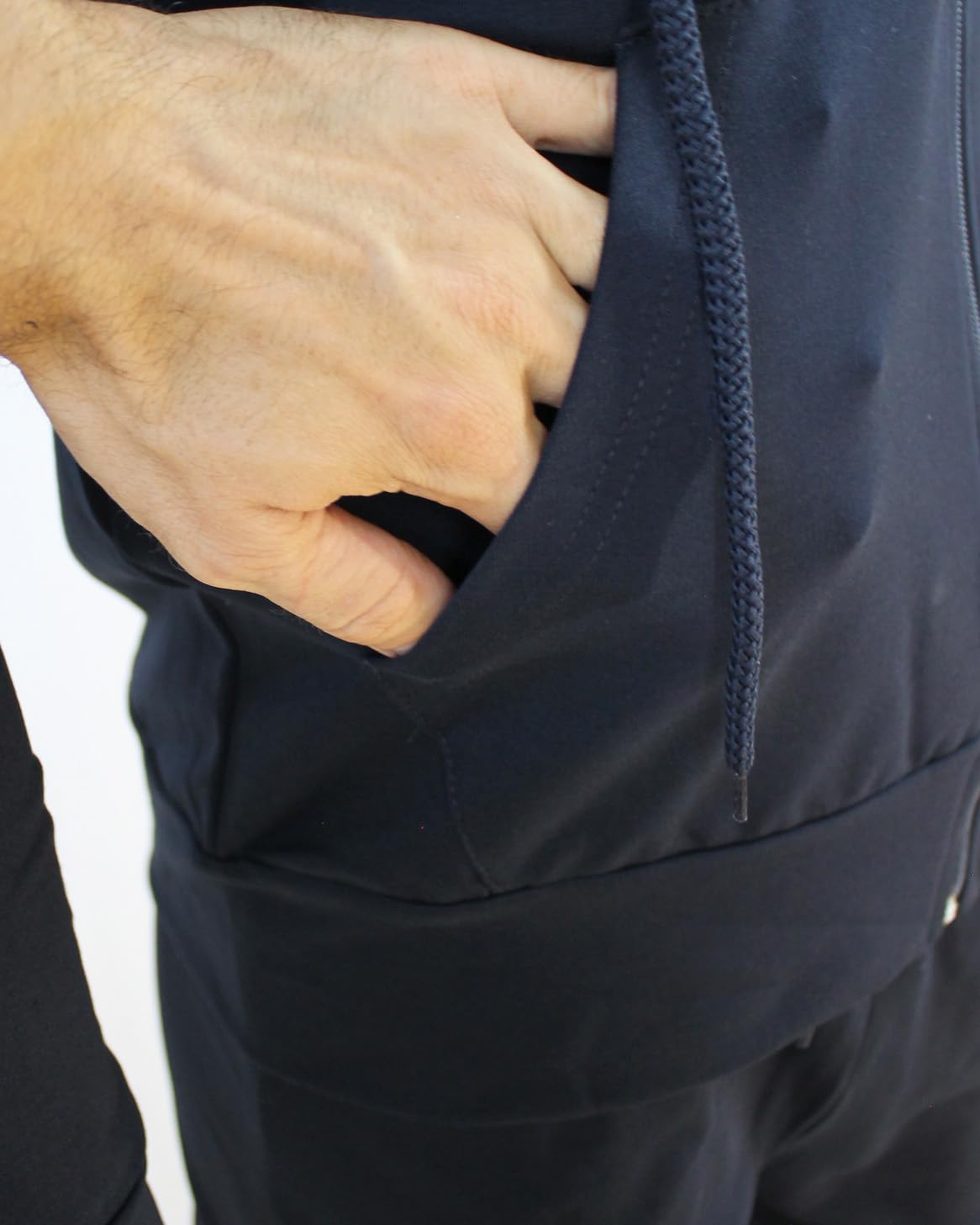 Vancouver Tuta Uomo Completa Cotone Garzato con Cappuccio, tinta unita Jogging Relax Attività Fisica, Leggera e Traspirante, Made in Italy