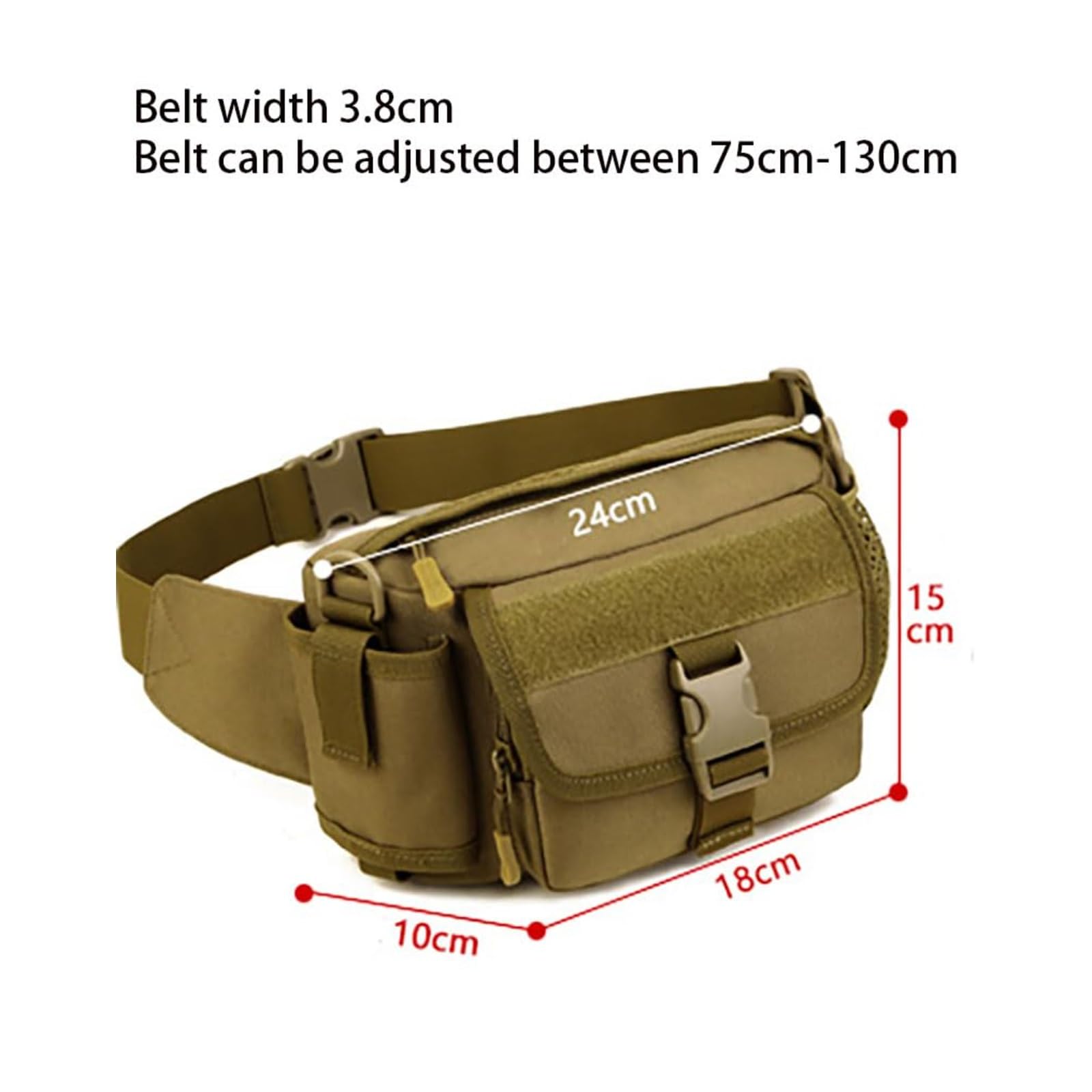 Sac Banane Militaire Multifonction, Sac Banane à BandoulièRe, Pochette ImperméAble avec Porte-Bouteille, pour Randonnée Escalade Plein Air(ACU Digital)