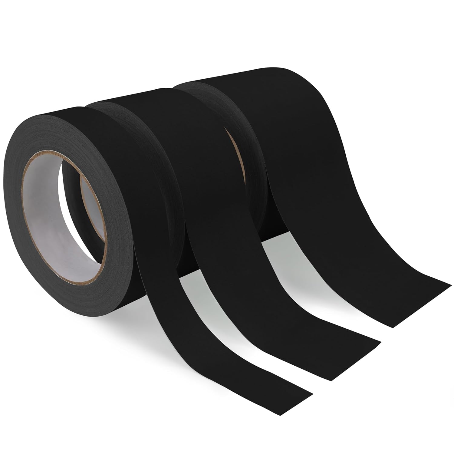 yeload Black Gaffers Tape 3 Pack - 1", 2", 3" - 90FT Waterproof, No Residue, Non-Reflective, Easy Tear - Multipurpose Gaff Tape for Photography, Filming, Stage, Production, Masking, Flooring, Gym