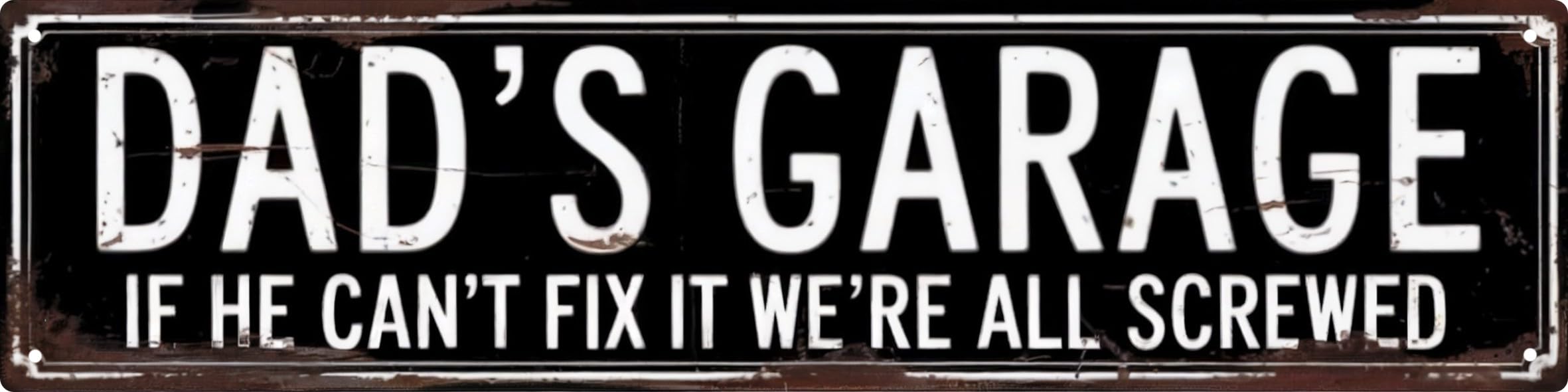 Dad'S Garage Metal Tin Sign 4x16 in Vintage Plaque For Home Restaurant Bar Cafe Garage Gift for Lovers Decor — image 1