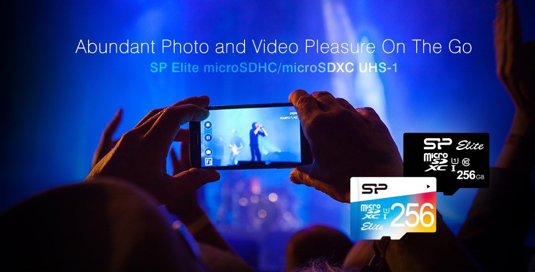 Silicon Power MicroSD SDXC UHS-I 128GB Class 10 Memory Card with Adapter Up to 85MB/s Reading