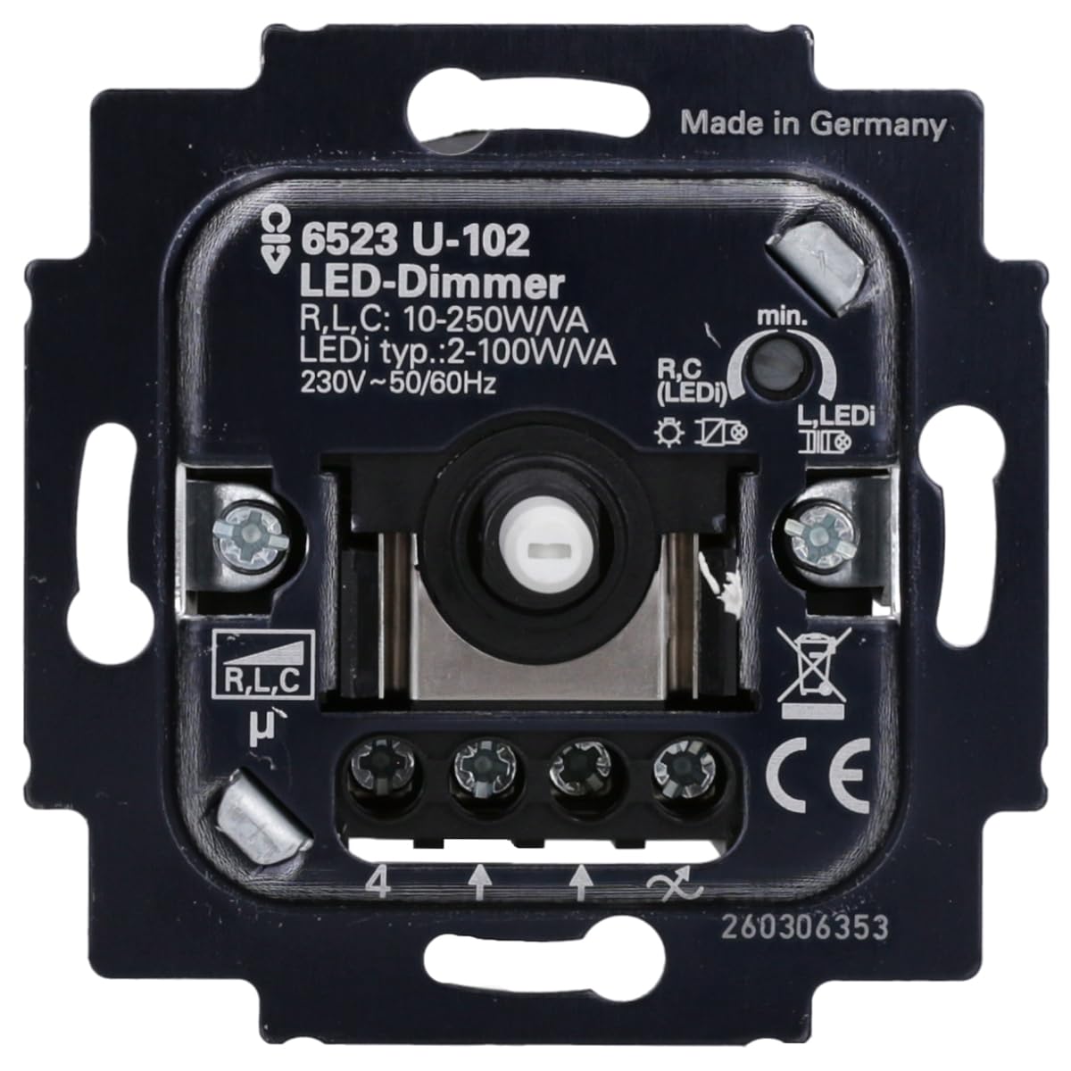 Busch-Jaeger 6523 U-102 Dimmer Einsatz