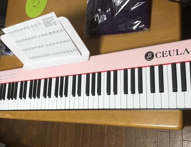 Amazon | CEULA 電子ピアノ 88鍵盤 スタンド イス付き キーボード 10mm