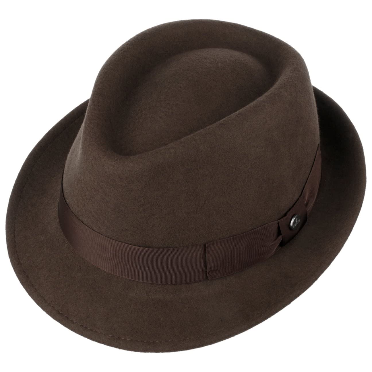Lierys Classic Wool Trilby Chapeau Felt Wool Unisex Outdoor Travel Band Summer Winter