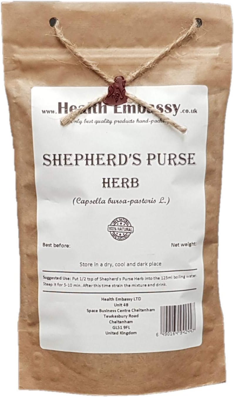 Health Embassy Shepherd's Purse Herb Tea | Capsella Bursa-Pastoris L | 50 g