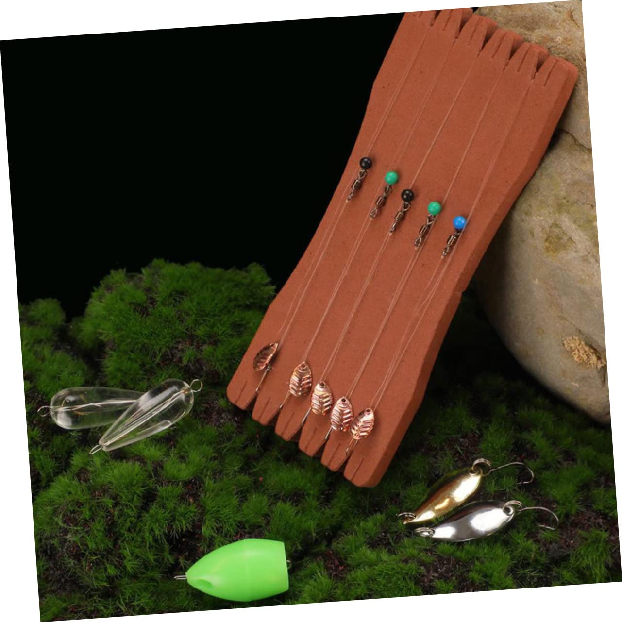 SUPVOX 4juegos Señuelos De Cucharilla para Pesca De Trucha Kit Completo Color y Accesorios para Pesca Agua