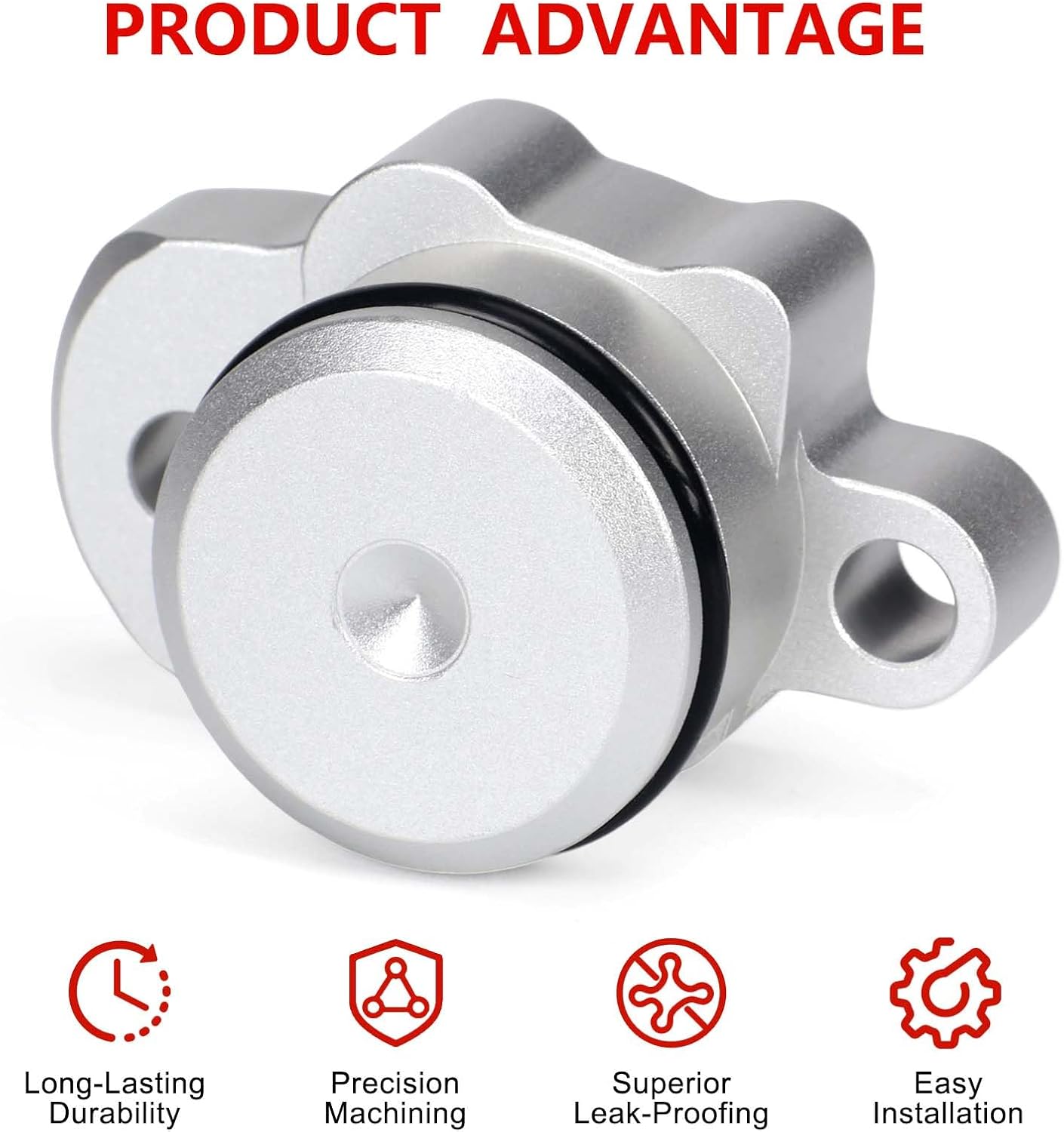 Oil Pump Block Off Kit for Yamaha PW50 PW80 Y-Zinger, w/Plug Cover, O-Ring, Bolts & Port Caps