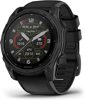 Garmin Tactix 8 51mm Solar Tactical GPS Smartwatch with Applied Ballistics Solver & 48-Day Battery