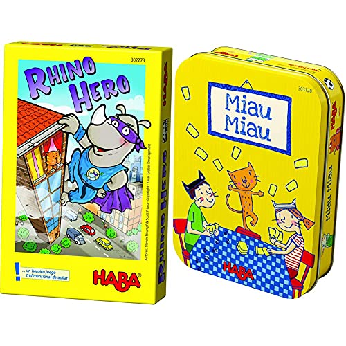 Descubre el divertido Rhino Hero para 2 jugadores, ¡apila y juega con toda la familia!