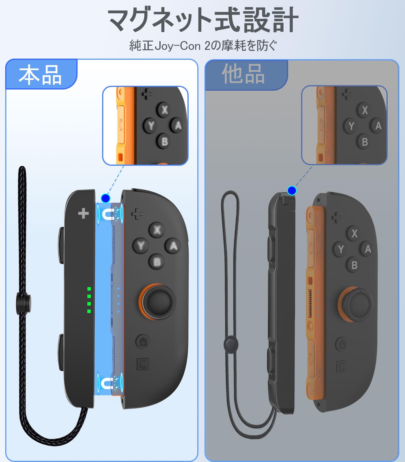 Amazon.co.jp: Switch 2 Joy-Con ストラップ 2個パック ジョイコン