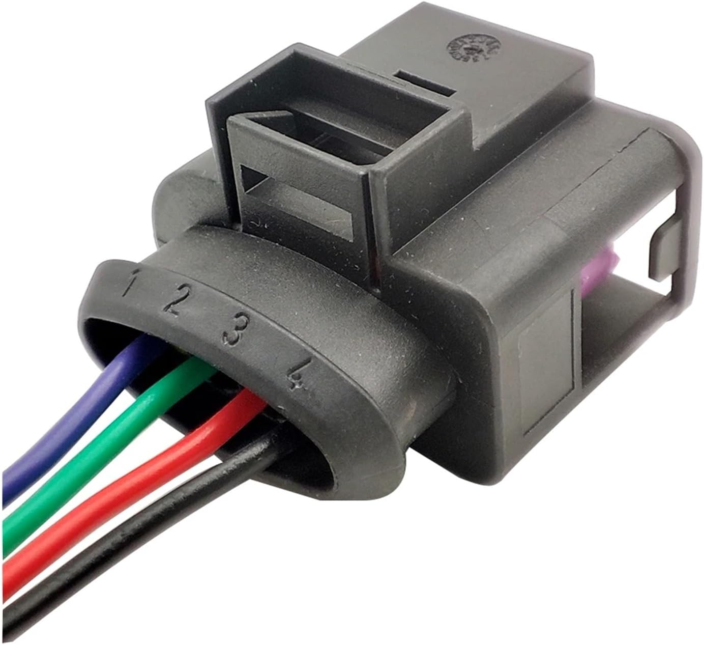 1/5/10 PCS 4-pin Ignition Coil Connector Plug Wiring Tail Fiber 4D0971594 Compatible With 0090-630(5PCS)