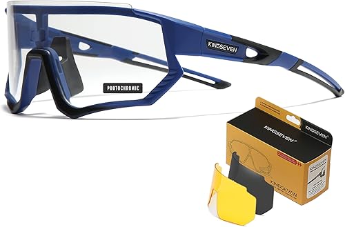 Miniatura 12 de KINGSEVEN Gafas de sol polarizadas de ciclismo para hombre, gafas de sol deportivas MTB gafas de bicicleta UV400 protección LS910
